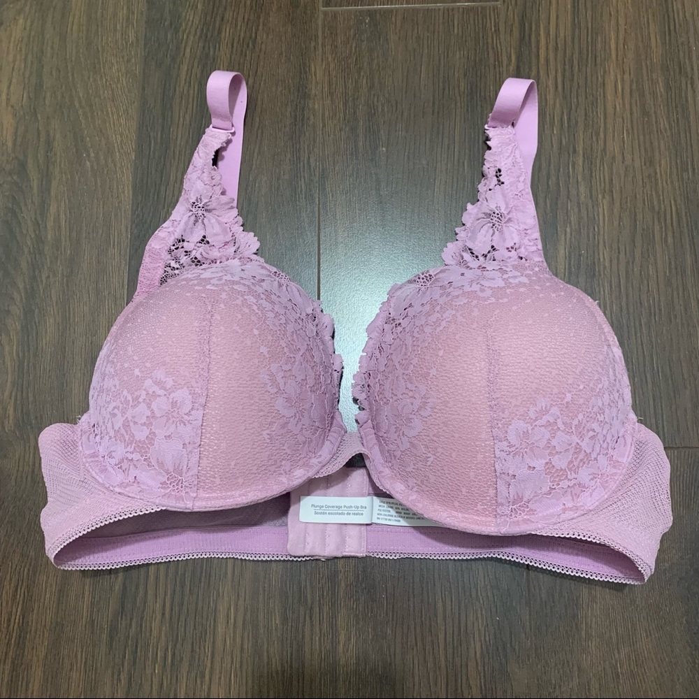 Lavender Auden Plunge Coverage Push-Up Bra